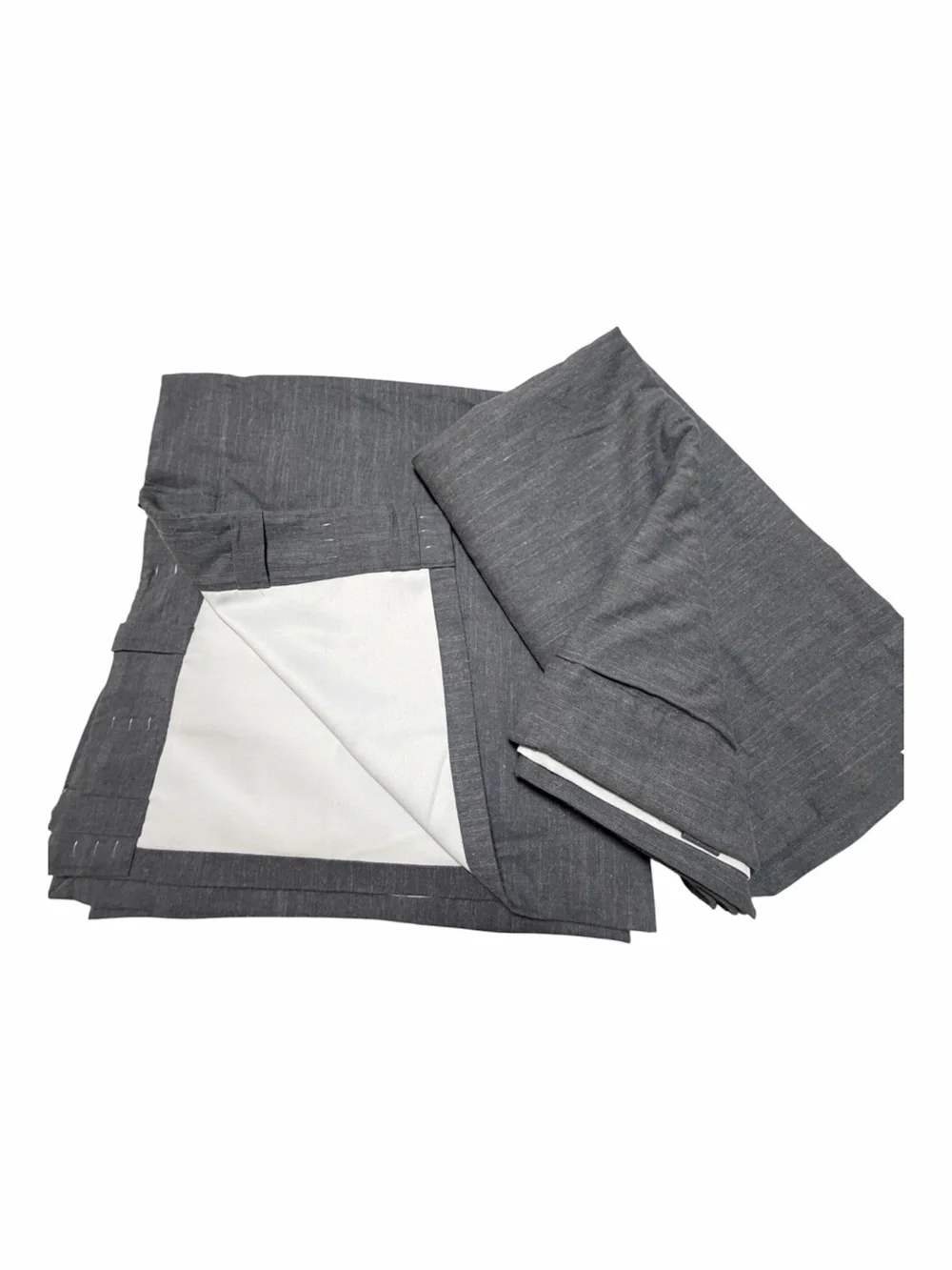 Pottery Barn Kids Emery Linen Blackout Curtain Panels Pair 44x84 Gray